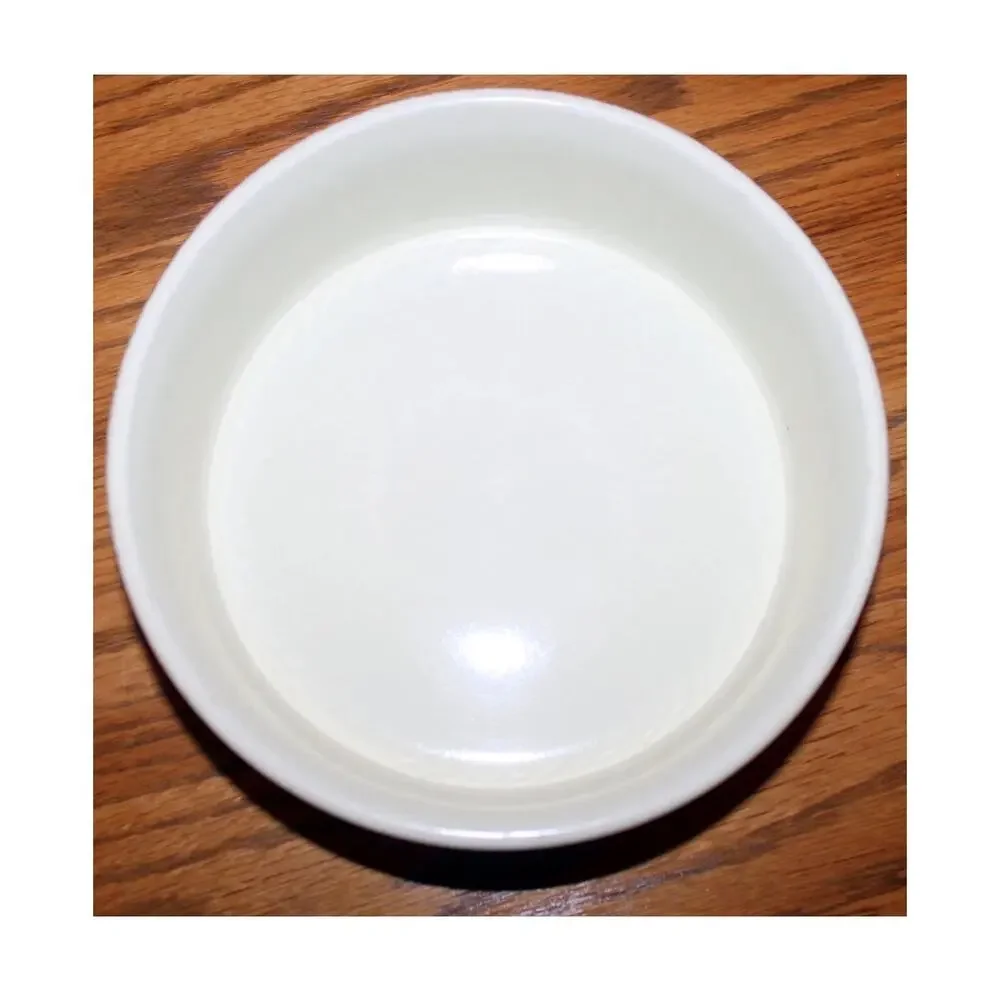 Hall Autumn Leaf 6” Round 2 Pint French Baker Gold Rim MCM Cottagecore Ridged